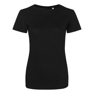 Awdis Womens/Ladies Triblend Girlie T-Shirt / Black